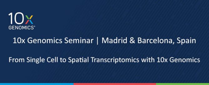 Imagen del seminario 10X Genomics